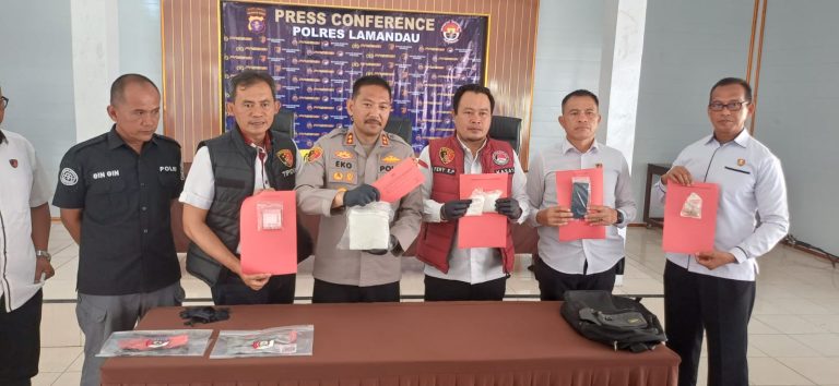 Tangkap Kurir Narkoba, Polres Lamandau Amankan Barbuk 1,2 Kg Sabu dan 72 Pil Ekstasi